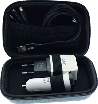 Picture of 2GO 2GO Reise-Set All in One 3-tlg. USB Kabel + Ladegerät