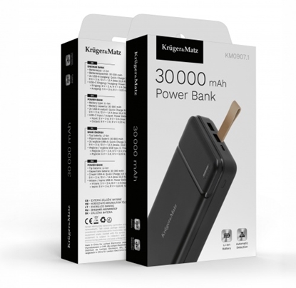 Picture of 30 000 mAh Lādētājs–Akumulators | Power Bank | Ātrā uzlāde | USB-C, 2xUSB-A | QC 3.0 | PD 3.0