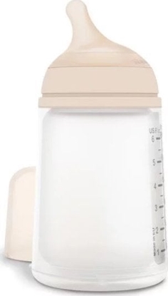 Attēls no 304755-BUTELKA 180ML/SMOCZEK SILIKON      WOLNY PRZEPYW/UZUPENIENIE KARMIENIA PIERSI/ZERO ZERO