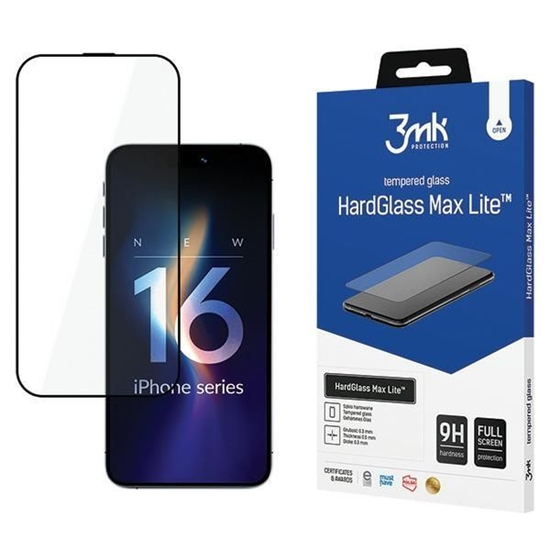 Picture of 3MK 3MK HardGlass Max Lite iPhone 16 Pro Max 6.9" czarny/black Fullscreen Glass Lite