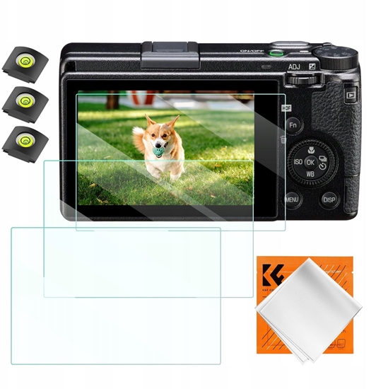 Picture of 3x Zestaw Osona Szko 9h Na Ekran I 3x Osona Na Zimn Stopk Do Ricoh Gr Iii / K&f Concept / Sku.2197