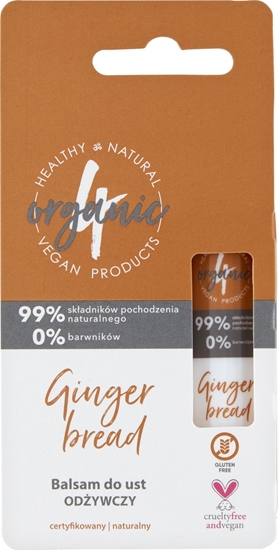Picture of Crazy Rumors 4ORGANIC_Balsam do ust odywczy Gingerbread 5g