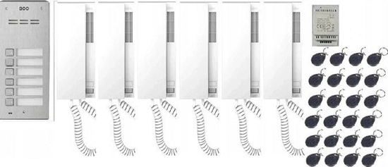 Изображение ACO ACO FAM-P-6NPACC NT panel natynkowy 6-lokali czyt. brel.