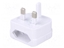 Picture of Adapter;Out:EU;Colour:white;Input:UK