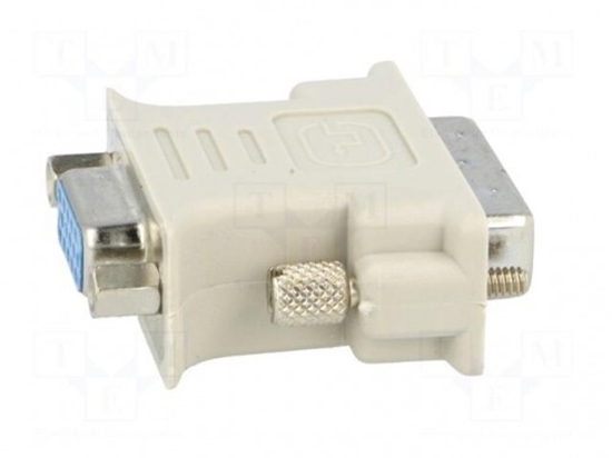 Изображение Adapteris | D-Sub 15pin HD ligzda, DVI-I (24+5) spraudnis