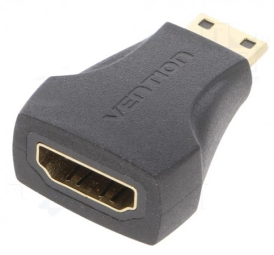 Picture of Adapteris HDMI ligzda Female / mini HDMI spraudnis Male melns Vention AISB0-DE