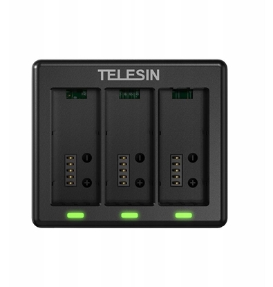 Изображение adowarka Usb Na Trzy 3x Bateria Akumulator Do Gopro Hero 13 Black Telesin / S0-bcg-13-tgp / S0-bcg-12-tgp