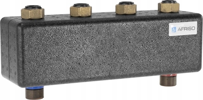 Изображение Afriso KSV 90-2 HW rozdzielacz hydrauliczny 2 - obiegowy ze zintegrowanym sprzgem 90 232 00