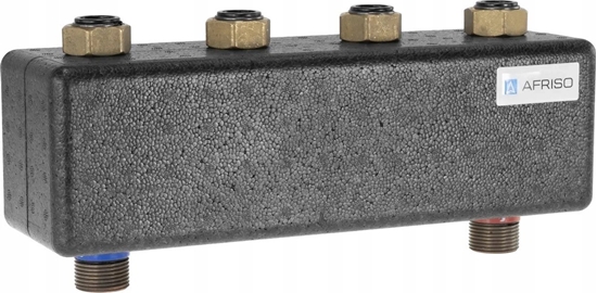 Изображение Afriso KSV 90-2 HW rozdzielacz hydrauliczny 2 - obiegowy ze zintegrowanym sprzgem 90 232 00