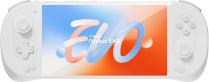 Picture of AYANEO Pocket EVO Handheld Konsole, 7-Zoll-OLED, 120Hz, Snapdragon G3x Gen 2, 12GB LPDDR5X RAM - Sky White, 256GB