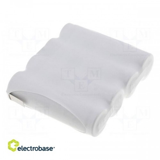 Изображение Akumulators: Ni-MH | AA | 4,8 V | 1700 mAh | lodēšanas uzgaļa | 57x14x50 mm