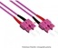 Attēls no Alcasa 15m LC/SC kabel InfiniBand / wiatowodowy Fioletowy