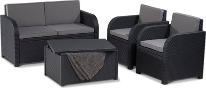 Attēls no Allibert Modena set with storage table - grafitowy