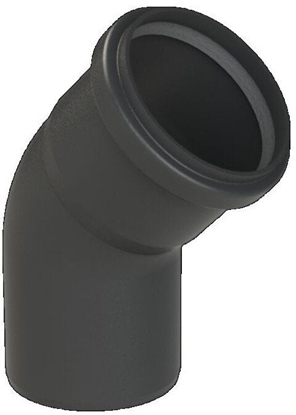 Picture of Almeva STARR Kolano 45° DN60 UV Stabilne Czarne