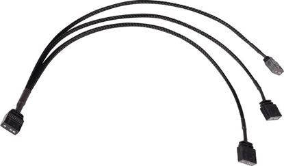 Picture of Alphacool Alphacool Y-Splitter aRGB 3-Pin auf 3x 3-Pin 30cm - schwarz