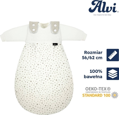 Attēls no Alvi ALVI Baby-Mäxchen, piworek 3-czciowy Jersey Aqua Dot 56/62