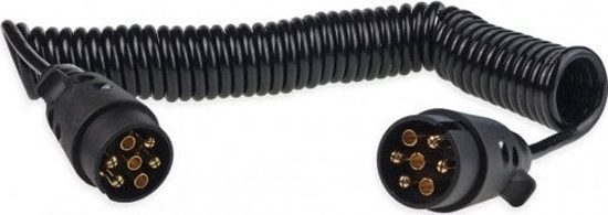 Picture of AMiO Przewód elektryczny spiralny z wtyczkami 7pin 12v 6 m