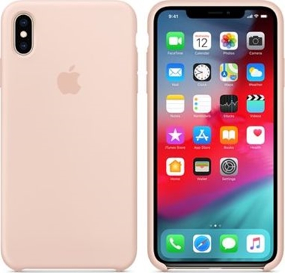 Изображение Apple Etui silikonowe iPhone XS Max - piaskowy ró-MTFD2ZM/A