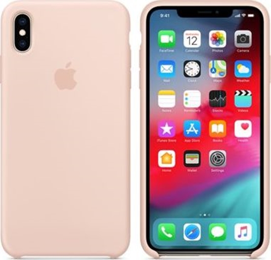 Изображение Apple Etui silikonowe iPhone XS Max - piaskowy ró-MTFD2ZM/A
