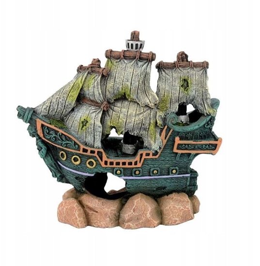 Изображение Aqua Natura Dekoracja akwarystyczna Wrak statku Magellan 16cm