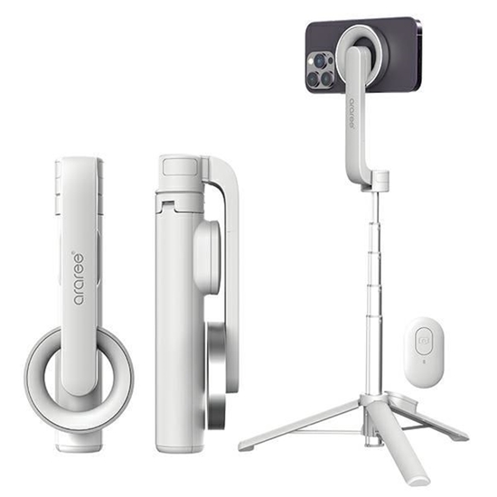 Picture of Araree Selfie Stick Bluetooth Magfie Pod biały|whi