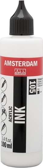 Picture of Artequipment Amsterdam Acrylic Ink Bottle Titanium White 105