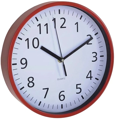 Изображение ASI COLLECTION Sienas pulkstenis O25 5cm sarkans 8032633060016