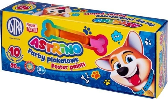 Изображение Astra Farby plakatowe Astrino 10 kolorów - 20 ml [opakowanie=6szt] Astra TARGI