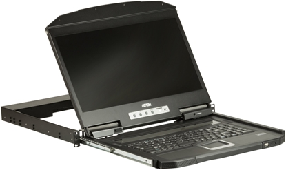 Attēls no ATEN CL3100NX, 1366 x 768 pixels, HD, Rack mounting, 1U, Black