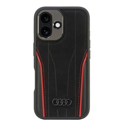 Изображение Audi Genuine Leather MagSafe iPhone 16 6.1" czarno