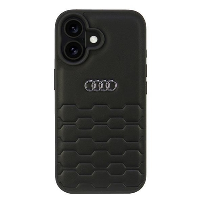 Изображение Audi Synthetic Leather iPhone 16 6.1" czarny|black