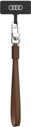 Изображение Audi Audi uniwersalna smycz do telefonu 28cm 10mm Leather brzowy/brown AU-HSLSL-GT/D1-BN