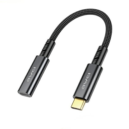 Attēls no AWEI Adapter CL-216T USB-C|USB-C czarny|black
