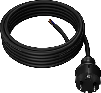 Изображение AWTools AWTOOLS PRZEWÓD Z WTYCZK 5m 2x1,5 CZARNY H05VV-F
