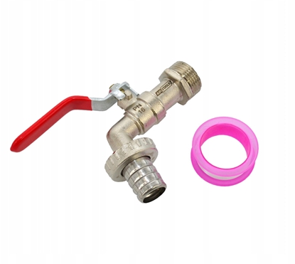 Изображение AWTools AWTOOLS KRAN OGRODOWY CYNK NIKLOWANY 3/4" GWINT ZEWNTRZNY 3/4"