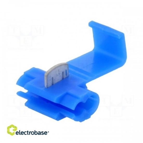 Изображение Ātrā savienošana | IDC | 1,5÷2,5mm2 | kabelim | zils | Variants: sadalītājs