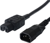 Picture of Bachmann Mains cable cold appliance plug to warm appliance coupling, IEC320 C14/C15, black, 1.5 m