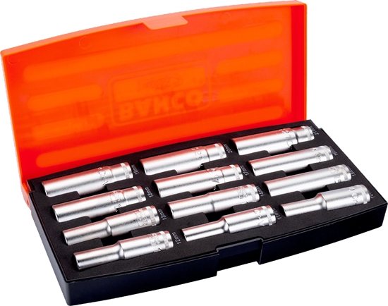Picture of Bahco toppesæt 1/2" lang 12 dele 10-21mm