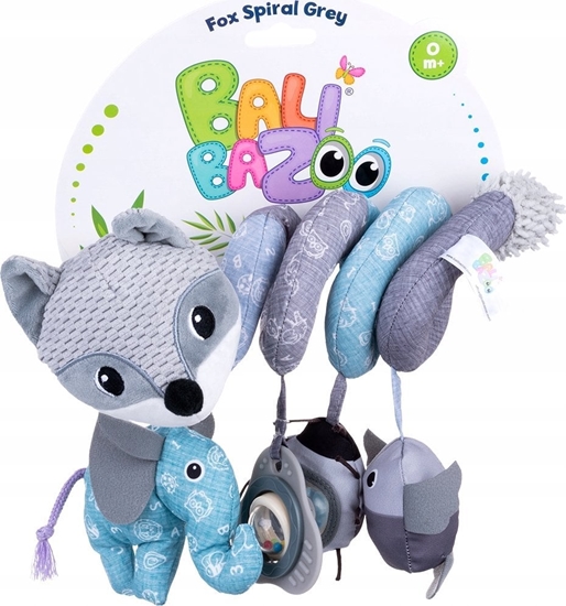 Изображение Balibazoo Balibazoo Aktywna Spirala Lis Szary