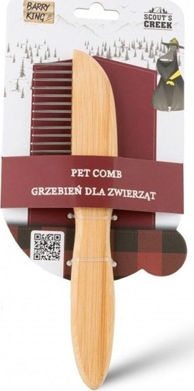 Picture of Barry King BARRY KING - Grzebie z bambusow rczk dla zwierzt 6,5x21,5cm