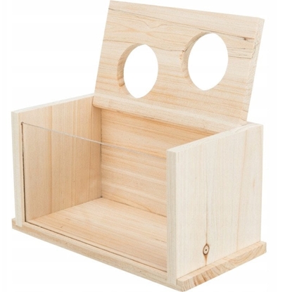 Attēls no Basen do kpieli piaskowych, dla myszy/chomikw, drewno, 28  15  15 cm