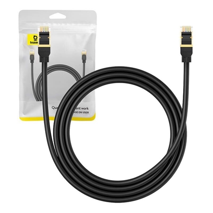 Изображение Baseus Network cable cat.8 Baseus Ethernet RJ45, 40Gbps, 1,5m (black)