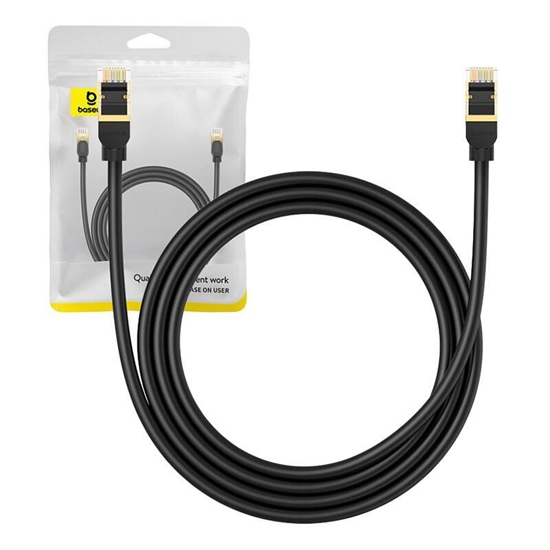 Изображение Baseus Network cable cat.8 Baseus Ethernet RJ45, 40Gbps, 1,5m (black)