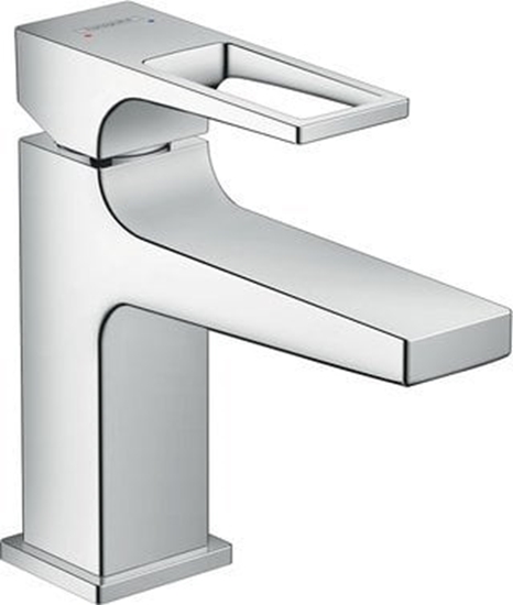 Изображение Bateria umywalkowa Hansgrohe Metropol Jednouchwytowa bateria umywalkowa 100 z kpl. odpywowym Push-Open, uchwyt loop