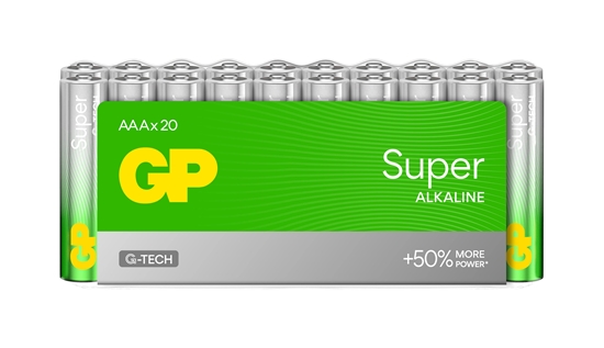 Picture of Baterija GP SUPER LR03 (AAA) B20 20GB [PACK}