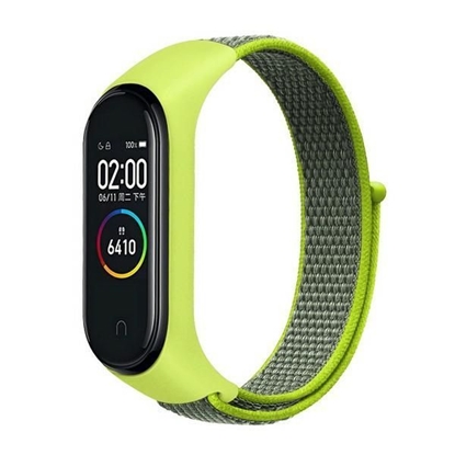 Attēls no Beline pasek Mi Band 7|6|5|4|3 NylonLoop żółty|yel