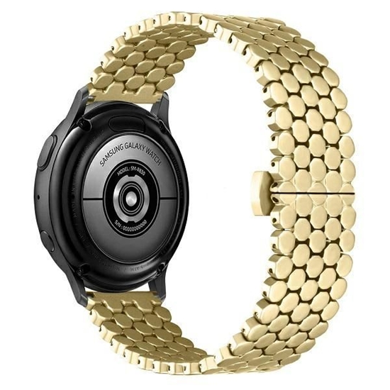 Изображение Beline pasek Watch 20mm Metal Honeycomb złoty |gol