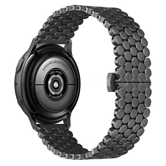 Изображение Beline pasek Watch 22mm Metal Honeycomb czarny |bl