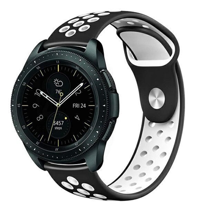 Attēls no Beline pasek Watch 22mm Sport Silicone czarno-biał