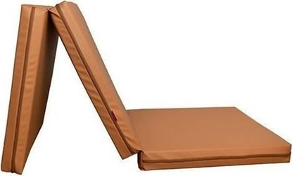 Attēls no BenchK Materac gimnastyczny 3-czciowy T25 180 cm x 60 cm x 8 cm brzowy